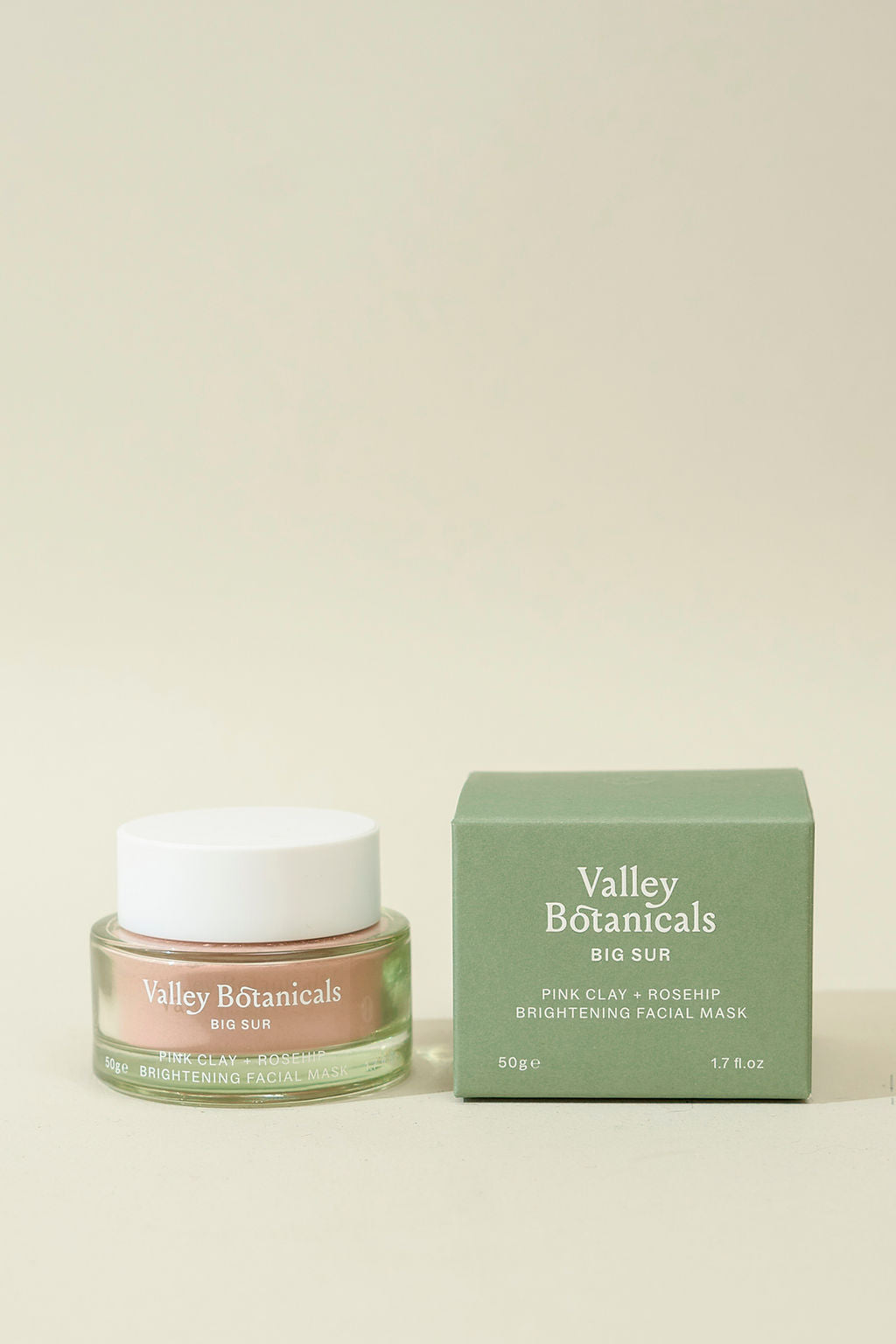 Pink Clay + Rosehip  Brightening Facial Mask