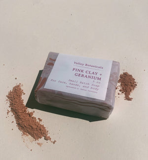 Pink Clay + Geranium Soap