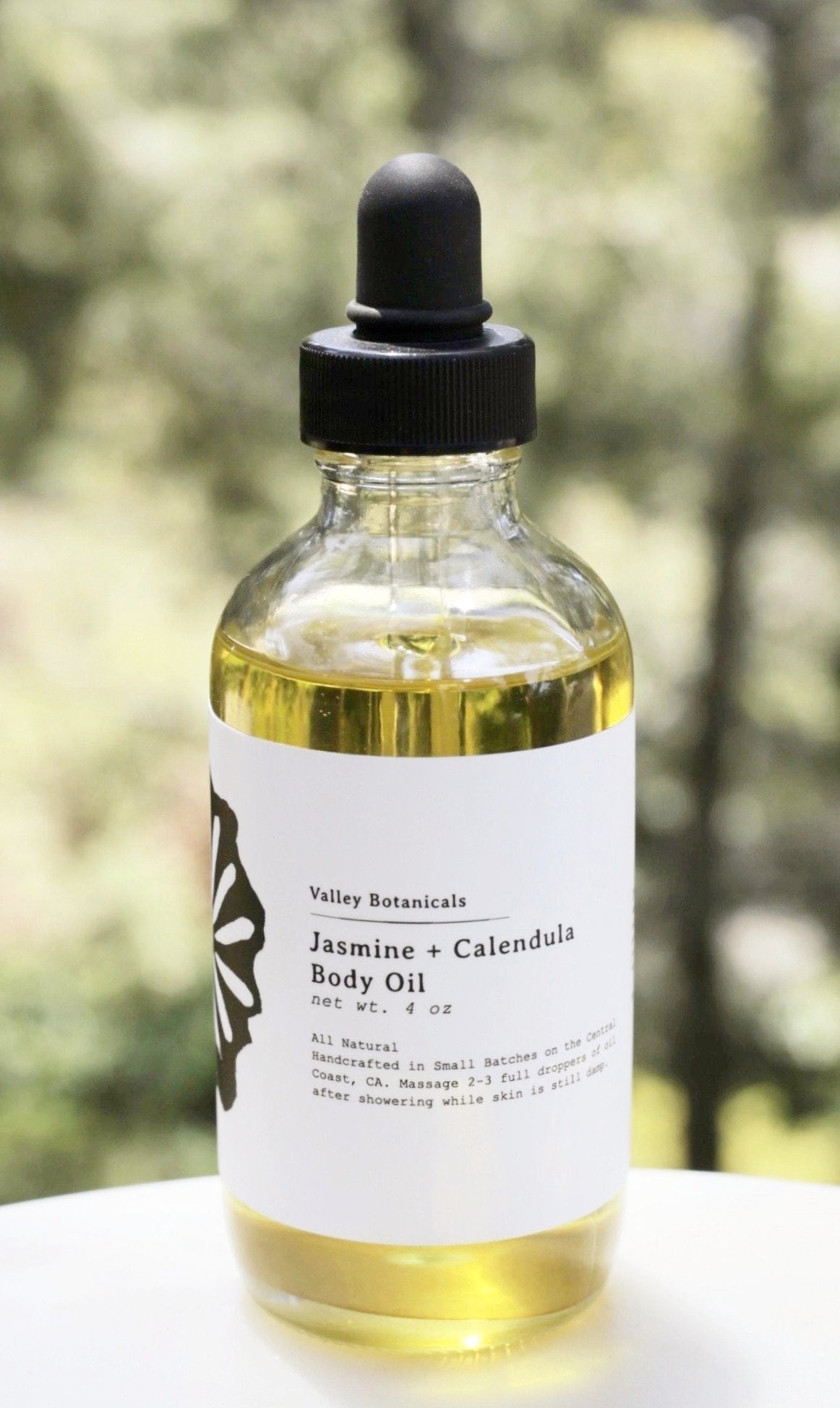 Nourishing Body Oil: Natural oil to soothe skin and help bring back  elasticity. 4oz glass bottle.